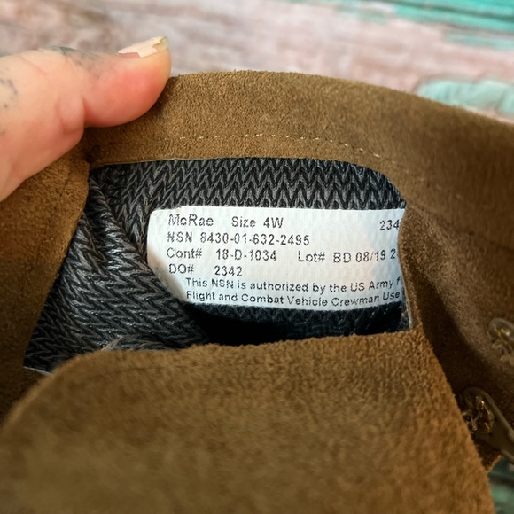 McRae Combat Boots size 4W - Picture 4 of 6